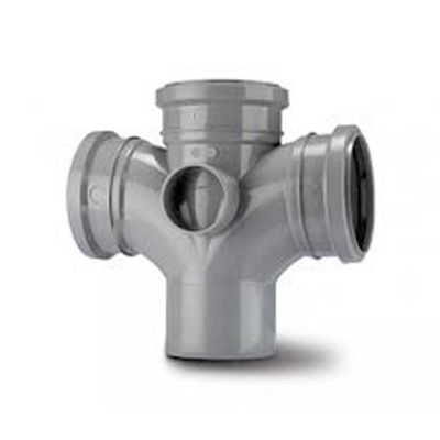 4 Way Tee Pushfit 4 Inch - 110mm