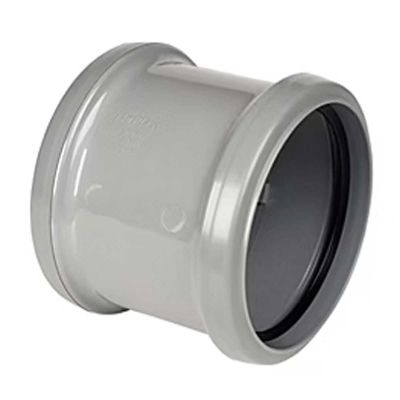 Double Socket Straight Coupler Pushfit 4 Inch - 110mm