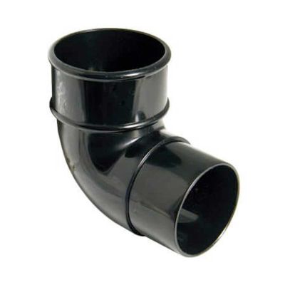 Downpipe Round Bend 92.5 Black