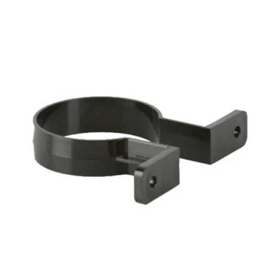 Downpipe Round Clip Black