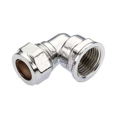 Female Iron Elbow Chrome Compression