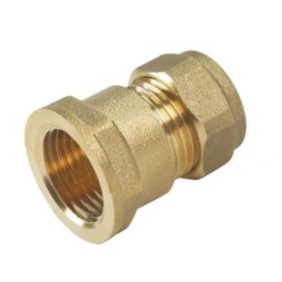 Female Iron Straight Coupler Compression