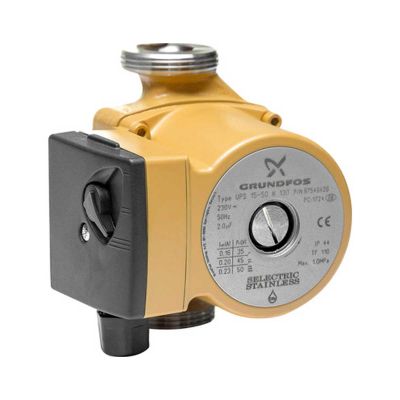 GRUNDFOS UPS 15-50N Stainless Steel Hot Water Pump