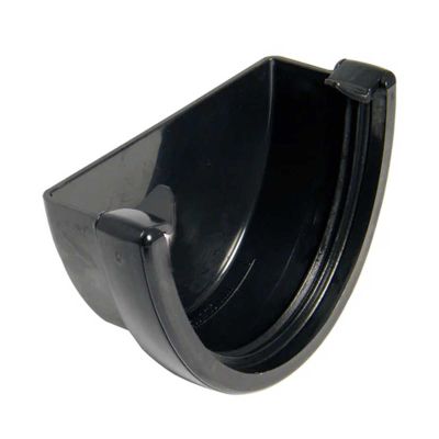 Gutter External Stopend Black