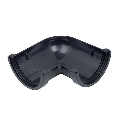 Gutter Half Round 90 Bend Black