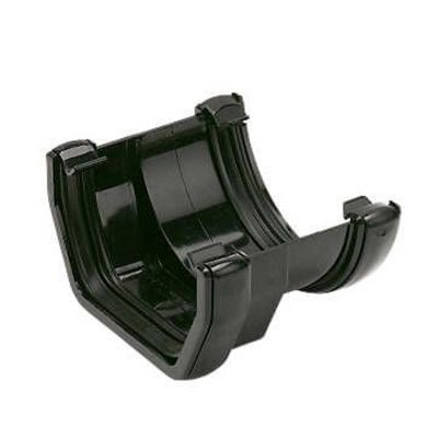 Gutter Half Round / Square Adaptor Black