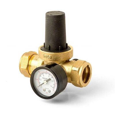 Inta Pressure Reducing Valve With Gauge