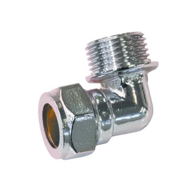 Male Iron Elbow Chrome Compression