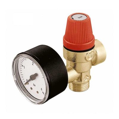 Pressure Relief Valve With Gauge