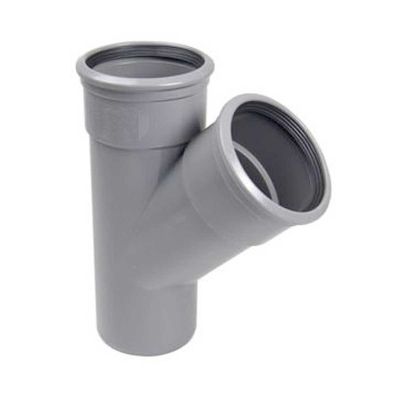 Y Branch Double Socket Pushfit 4 Inch - 110mm